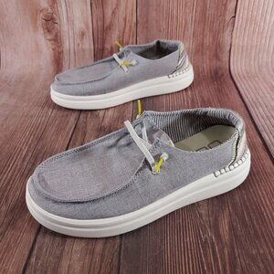 *READ* Hey Dude Womens Size 8 Wendy Rise Gray Slip On Shoes Comfort